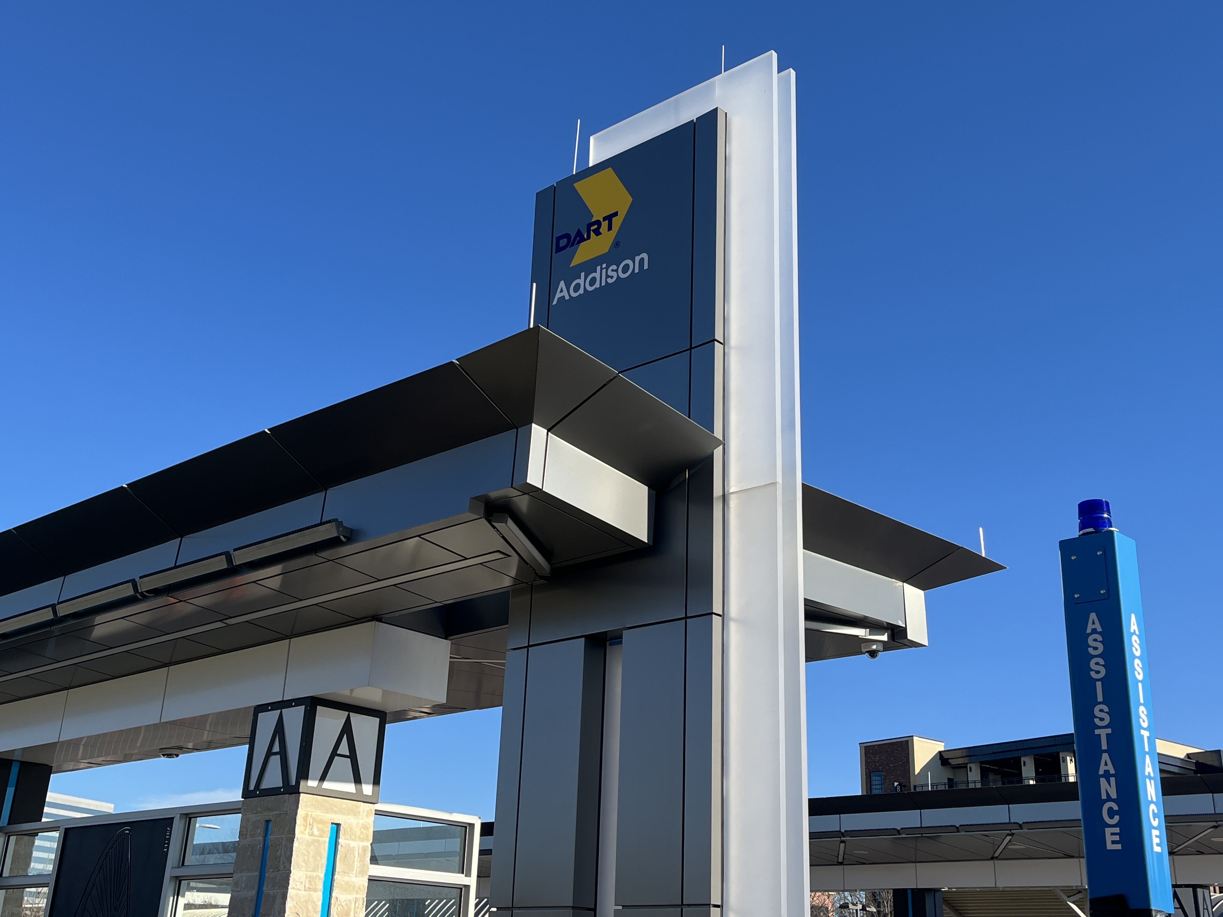 Dallas Area Rapid Transit (DART) - Silver Line Stations:  Addison Station